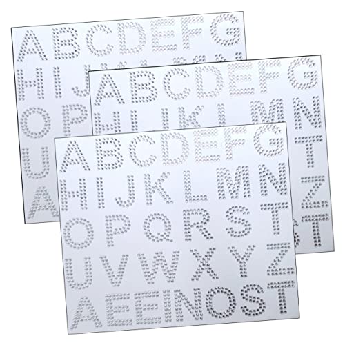 HAWILLOSCH Buchstabenaufkleber mit Strass Glitzerbuchstaben Selbstklebende Diamant Aufnäher für Selbstgemacht Dekoration Aufbügeln von Kleidung Multifunktionale Glitzeraufkleber HAWILLOSCH Buchstabenaufkleber mit Strass Glitzerbuchstaben Selbstklebende Diamant Aufnäher für Selbstgemacht Dekoration Aufbügeln von Kleidung Multifunktionale Glitzeraufkleber von HAWILLOSCH
