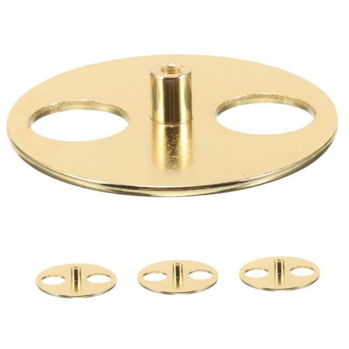 HAWILLOSCH 4 Stück Box Spieluhr Plattenspieler Basis Wickelschlüssel Wickel DIY Wickler Ersatzteile Metall Golden von HAWILLOSCH