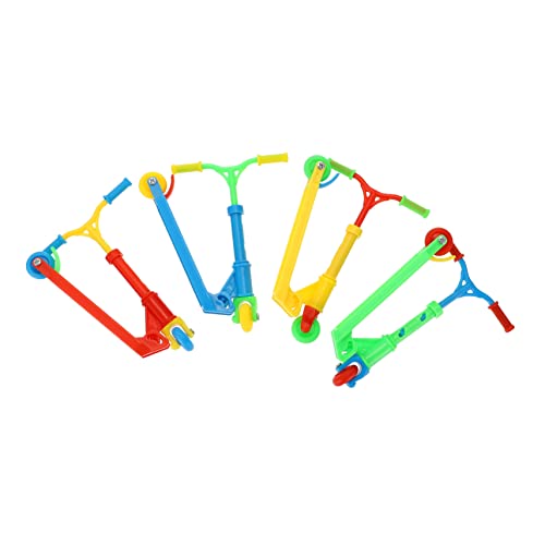 HAWILLOSCH 4 Stück Finger-Skateboard Mini-fingerspielzeug Fingerspielzeug Für Kinder Fingertrainingsspielzeug Mini-Scooter Kleine Roller Fingerscooter Kinderroller Tragbar Plastik Colorful von HAWILLOSCH