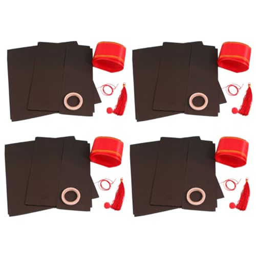 HAWILLOSCH 4 Stück Graduierungshut DIY Material Bastelsets Aus Papier Für Kinder Graduierung Handgefertigt DIY-Material Für Den Abschluss Kappen-dekorationsset Graduierung DIY Handwerk von HAWILLOSCH