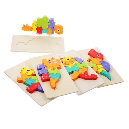 HAWILLOSCH 5 Sets Cartoon Puzzle Spielzeug Kinderspielzeug Kinderspielzeug Puzzles Spielzeug Zum Lernen Puzzle Spielzeug Holz Puzzle Holz Puzzle Kinder Puzzle Spielzeug Aus Holz von HAWILLOSCH