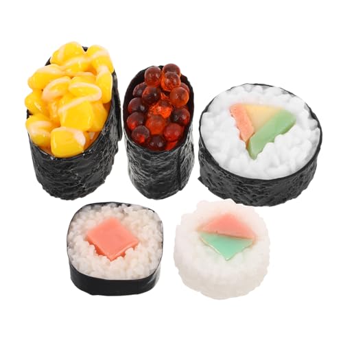 HAWILLOSCH 5Pcs Realistische Gefälschte Food Sushi Food Set Für Künstliche Sushi Für Party Restaurant Display Fake Sushi Simuliertes Essen von HAWILLOSCH