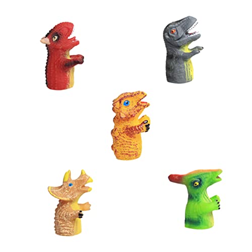 HAWILLOSCH 5St Dinosaurier-Fingerspielzeug Fingerpuppen Geschichte erzählende Marionette saurier Spielzeug Dinosaur Toys Fingerspielzeug für Kinder Fingerspielzeug aus Kunststoff Plastik von HAWILLOSCH