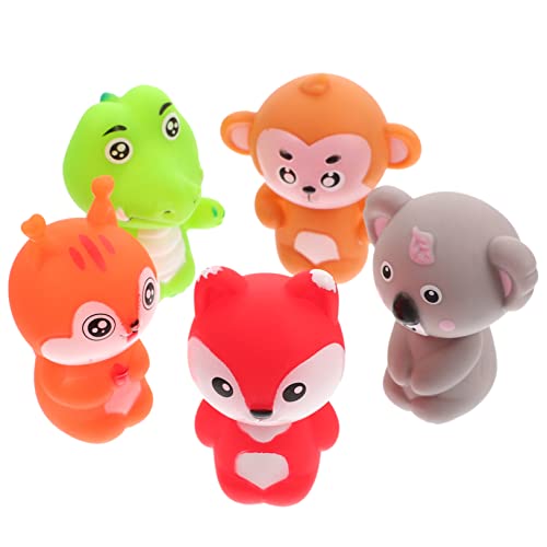 HAWILLOSCH 5St tierische Fingerpuppe Massenspielzeug Fingerpuppe Spielzeug Plüsch Fingerpuppen interaktives Spielzeug kindergeburtstags mitgebsel schöne Fingerpuppen Große Fingerpuppen PVC von HAWILLOSCH