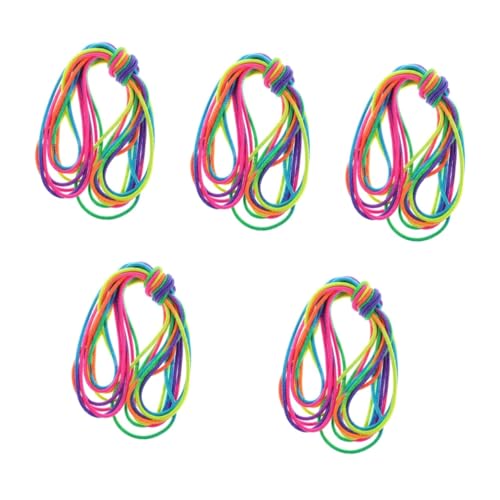 HAWILLOSCH 5st Gummiband Chinesisches Springseil Für Kinder Kinderspielzeug Im Freien Outdoor-Spielzeug Für Kinder Springen Hüpfendes Spielzeug Elastisch Outdoor-spielset Für Kinder Plastik von HAWILLOSCH