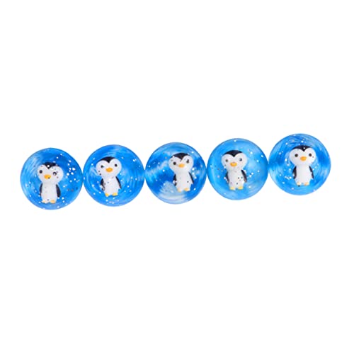 HAWILLOSCH 5st Lernspielzeug Für Kinder Hüpfbälle Partygeschenke Springendes Ballspielzeug Bälle Spielzeug Hüpfender Sportball Bulk-Mini-Spielzeug Hohe Springende Bälle Neon-hüpfbälle Blue von HAWILLOSCH