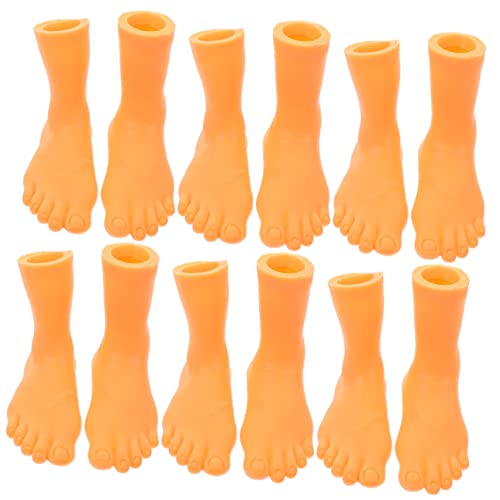 HAWILLOSCH 6 Fingerpuppen Für Füße Lustige Mini Fingerpuppen Für Links Und Rechts 12 Teile OPP Tasche Perfekte Für Kreative Rollenspiele Und Spaß von HAWILLOSCH