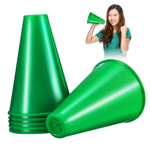 HAWILLOSCH 6 STK Event triffier Partyzubehör Party Sachen Sports accesoories Jubel-Megaphon groß Jubel-Megafon-Dekorationen Megaphone jubeln Megaphon Masse Fußball-Lärmmacher Plastik Green von HAWILLOSCH