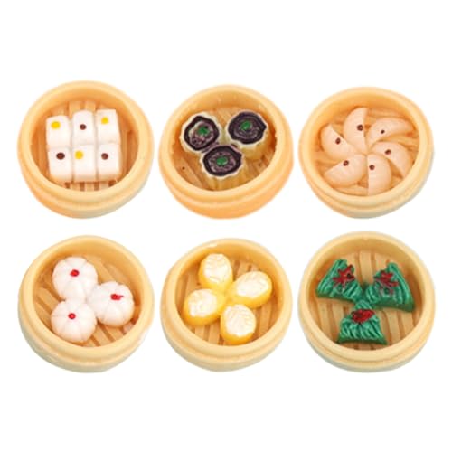 6Stücke Miniatur Dampfgarer Lebensmittel Modelle für Puppenhaus Dekoration Realistische Kleiner Spielzeug Dampfbrötchen Küchenzubehör für Kinder Fotorequisiten und Bastelprojekte 6Stücke Miniatur Dampfgarer Lebensmittel Modelle für Puppenhaus Dekoration Realistische Kleiner Spielzeug Dampfbrötchen Küchenzubehör für Kinder Fotorequisiten und Bastelprojekte von HAWILLOSCH