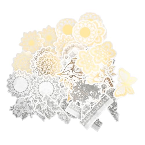 HAWILLOSCH 60St Pocket-Sticker-Pack Reise Sammelalbum personalisierte Laptop-Aufkleber Blumenaufkleber Bastelpapier Scrapbooking Sticker Scrapbook Stickers Geschenkaufkleber Papieraufkleber von HAWILLOSCH