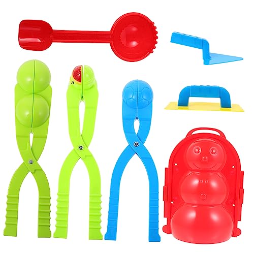 HAWILLOSCH 7 Teiliges Schneeball Maker Set Für Spaßige Winterspielzeuge Zum Schneeballwerfen Robuste Schneewerkzeuge Für Den Außenbereich Verschiedenen Designs von HAWILLOSCH