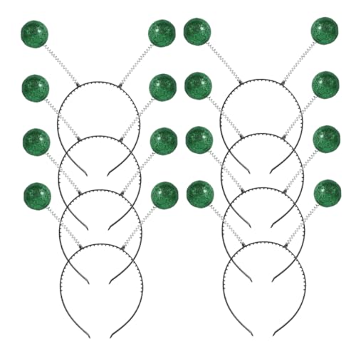 HAWILLOSCH 8St Stirnband aus Schaumkugel außerirdisches Haarband Alien-Stirnband Alien-Party-Zubehör Alien-Antennen-Stirnband Weltraum-Stirnband Party-Kopfbedeckungen Haarreifen Green von HAWILLOSCH