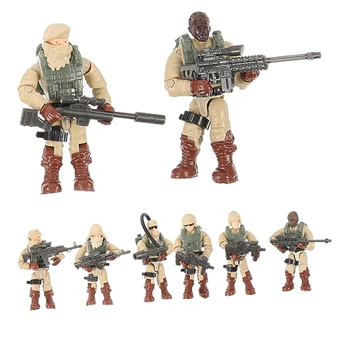 HAWILLOSCH 8st Personenfigur Mini-soldatenfiguren Miniaturspielzeug Kleine Menschenfiguren Mini-Soldaten-Modell Spielzeug Für Spezialeinheiten Soldatenmodell Soldatenformen Plastik von HAWILLOSCH