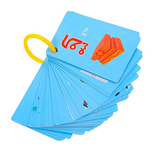 HAWILLOSCH 90St Lernkarten praktische Wortkarten Karteikarten zum Lernen Bildwortkarten vokabelkarten Kinder Alphabet Karten Lernspielzeug für Kinder Kinderwörter Spielzeug Papier Colorful von HAWILLOSCH