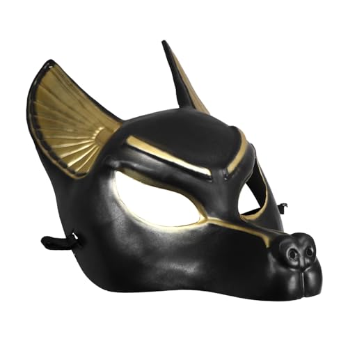 HAWILLOSCH Anubis Maske Aus Für Halloween Und Maskenball Realistische Cosplay Maske Kostümzubehör Für Fasching Und Mottopartys von HAWILLOSCH