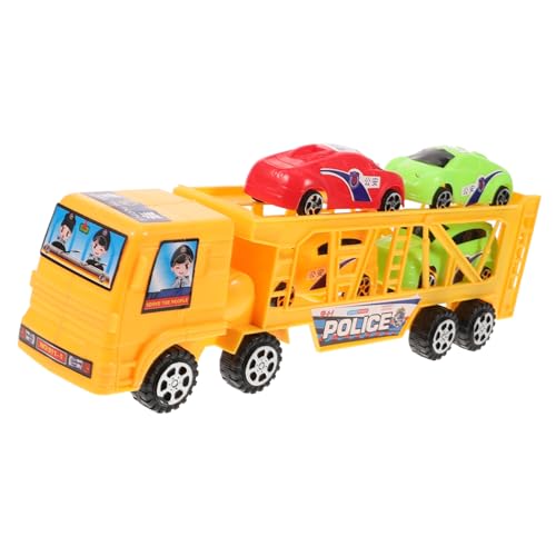 HAWILLOSCH Cars Spielzeug Spielzeug Auto Set Großer Doppeldecker LKW Mit Anhänger Plastik Fahrzeug Modell Für Jungen Und Ädchen Zufällige Farben Ideal Für Und Sammlungen von HAWILLOSCH