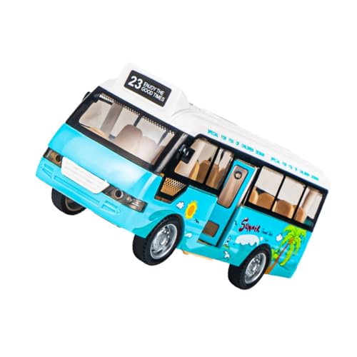 HAWILLOSCH Bus Spielzeugauto Gelbe Busfigur Spielzeug Internationales Schulbusmodell Gelbes Busspielzeug Schulbus Mit Lichtern Simulation Bus Spielzeug Kinderspielzeug Lernspielzeug Abs von HAWILLOSCH