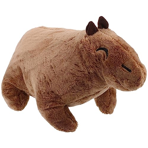 HAWILLOSCH Capybara Stofftier Plüsch Realistisches Kuscheltier Süßes Plüschtier Für Kinder Und Freunde Weiches Stofftierspielzeug Für Geburtstag Und Weihnachten von HAWILLOSCH