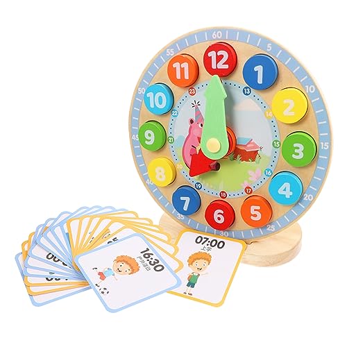 HAWILLOSCH Digitaluhr-Spielzeug Uhr Spielzeug Homeschool-Uhr Spielzeug Für Kinder Lernspielzeug Pädagogisches Sortierspielzeug Kinderspielzeug Zeitschaltuhr Sagen Kinderuhr Digitaluhren Holz von HAWILLOSCH