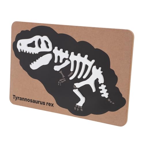 HAWILLOSCH Dinosaurier-fossilien-Puzzle Dinosaurier-Knochen-Puzzle Bodenpuzzles Pädagogische Rätsel Für Kinder Montessori-rätsel Interessantes Kinderspielzeug Tierpuzzle Skelett-Puzzle Ahorn von HAWILLOSCH