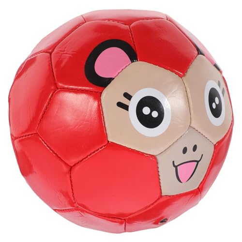 HAWILLOSCH Eltern-Kind-fußball Universeller Trainingsfußball Kinder Trainieren Fußball Trainingsball Fußball Ball Sport Fußball Tragbarer Gymnastikball Fußballkinder Fußballtraining Pu Rot von HAWILLOSCH