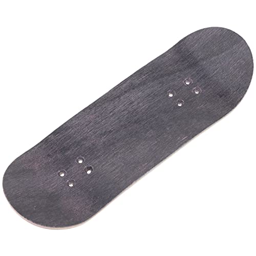 HAWILLOSCH Finger-Skateboard Skateboard selber Machen Mini-Skateboard-Deck Surf-Skateboard-Deck Finger Skateboard fingerskaterboard Fingerspielzeug professionelle Griffbretter hölzern Black von HAWILLOSCH