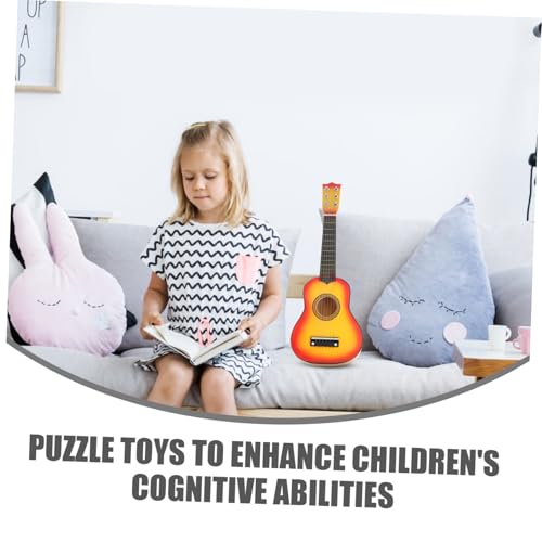 HAWILLOSCH Gitarre Lernspielzeug für Anfänger Kleines Musikspielzeug mit Kreativem Sonnenfarben Design Fördert Musikalische Fähigkeiten und Frühe Bildung für Jungen und Mädchen HAWILLOSCH Gitarre Lernspielzeug für Anfänger Kleines Musikspielzeug mit Kreativem Sonnenfarben Design Fördert Musikalische Fähigkeiten und Frühe Bildung für Jungen und Mädchen von HAWILLOSCH