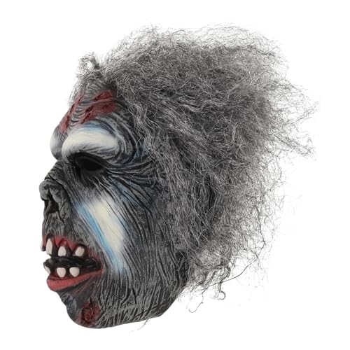 HAWILLOSCH Halloween- Gruselmasken für Erwachsene realistisch gruselige Kopfmaske Horrormaske Horror-Urlaubsmaske Verkleidungs gruselige Cosplay- Halloween-Cosplay von HAWILLOSCH