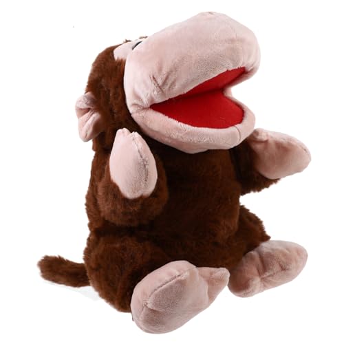 HAWILLOSCH Handpuppe AFFE Plüsch Kuscheltier mit Beweglichem Mund Weiche Cartoon Handpuppe für Interaktives Geschichtenerzählen und Eltern Junge Mädchen Spiel Fördert Kreativität und HAWILLOSCH Handpuppe AFFE Plüsch Kuscheltier mit Beweglichem Mund Weiche Cartoon Handpuppe für Interaktives Geschichtenerzählen und Eltern Junge Mädchen Spiel Fördert Kreativität und von HAWILLOSCH