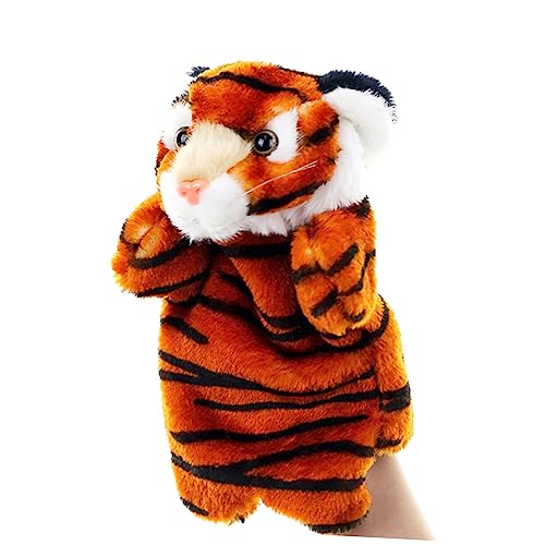 HAWILLOSCH Handpuppe interaktives Interactive Toys kinderknallzeug handspielpuppen Kid Toys plushdoll Geschichte erzählende Marionette Geschichte Marionette Tiger Marionette Coffee von HAWILLOSCH