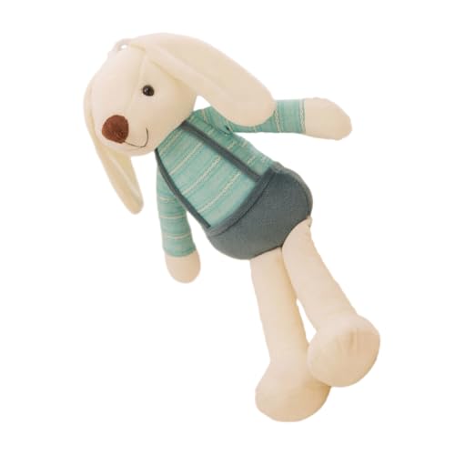 HAWILLOSCH Hasenpuppe Für Babygeschenk Stoffhase Kuschelhasen Für Babys Süßer Hase Aus Plüsch Pp Baumwolle Light Green von HAWILLOSCH