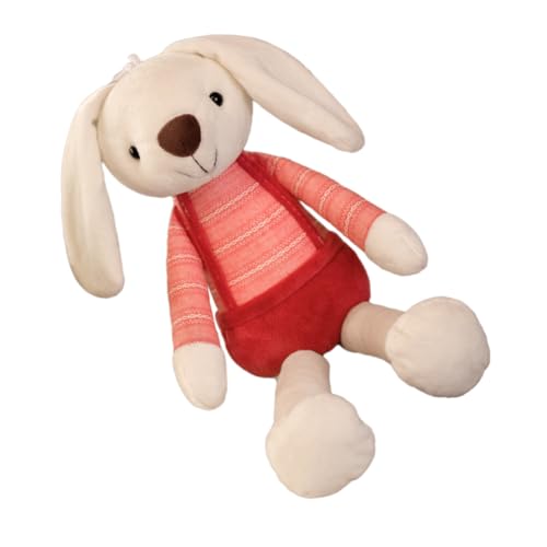 HAWILLOSCH Hasenpuppe Kinder Kuscheltier für Kinder plüschtier süß plüschhase Bunny Plush für Kleiner Hase Plüsch Kleiner Häschenplüsch PP Baumwolle rot von HAWILLOSCH