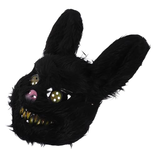 HAWILLOSCH Halloween Masken Kinder Horrible Üsch Rabbit Maske Für Halloween Lustige Cosplay Maske Für Partys Und Kostüme Dekorative Tiermaske Halloween Gruselige Maske von HAWILLOSCH