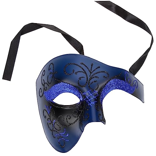 HAWILLOSCH Karnevalsmaske Halbe Retro-maskerademasken Lustige Party Rollenspielkostüm Gesichtsmaske Für Männer Halloween-party-masken Halloween-party-dekor Cosplay-masken Outfit Plastik von HAWILLOSCH