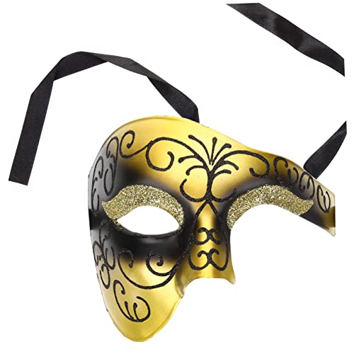 HAWILLOSCH Karnevalsmaske Halloween-masken Maskerade Halbmasken Festival-accessoire Steampunk-maske Cosplay-masken Maskerade Maske Requisit Halloween-maske Für Männer Phantommasken Plastik von HAWILLOSCH