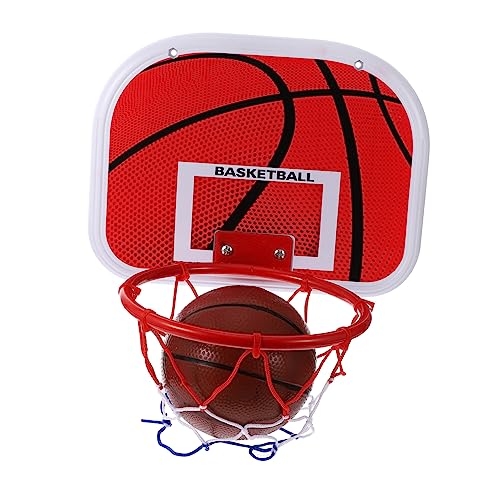 HAWILLOSCH Basketballkorb Outdoor Jungen und Mädchen Jungen und Mädchen Basketball Set Basketball Board Set Rot Mini Basketballkorb Familienspaß von HAWILLOSCH