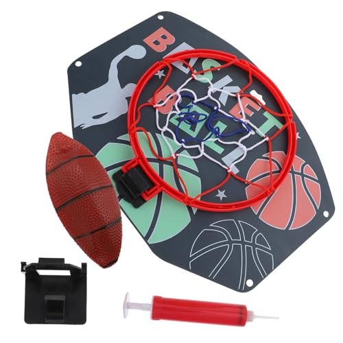 HAWILLOSCH Kinder Basketballspielzeug Set Mit Korb Indoor Übungsspielzeug Für Kleine Basketballspieler Inklusive Anzeigetafel Und Robustem Basketballständer Ideal Für Zuhause von HAWILLOSCH