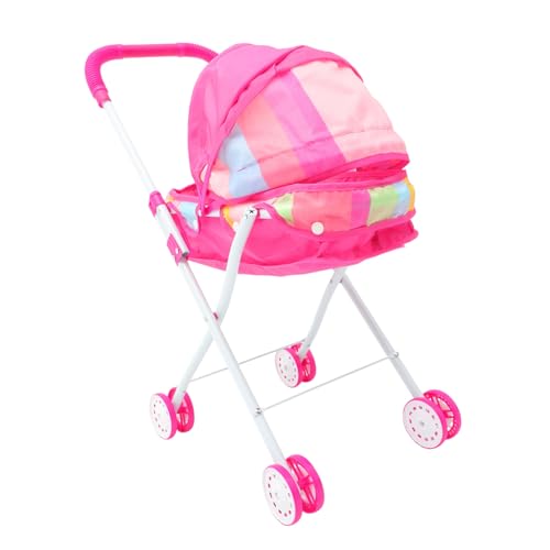 HAWILLOSCH Kinder Rollenspiel Kinderwagen Für Puppen Spielzeug Puppenwagen Für Kleinkinder Mit Niedlicher Gestaltung Ideal Für Rollenspiele Und Kreative Aktivitäten Robuste Bauweise Und von HAWILLOSCH