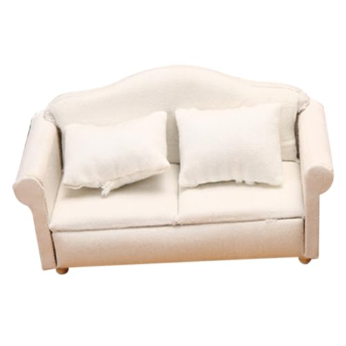 HAWILLOSCH Mini Sofa Figur Dekoratives Miniatur Couch Modell Für Puppenhaus Kleine Sofa Statue Zur Verschönerung Von Büchern Und Wohnräumen Perfekte Deko Für Miniatur Liegestühle Und von HAWILLOSCH