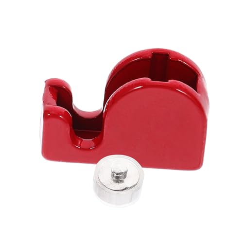 HAWILLOSCH Mini-klebebandschneider Süßer Klebebandabroller Zubehör Für Puppenstuben Mini-bandschneider Kleiner Tape-Organizer Mini-hausbandschneider Puppenhaus-briefpapier Zinklegierung Rot von HAWILLOSCH