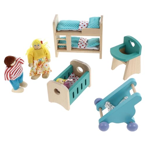 HAWILLOSCH Miniatur öbelset Für Miniatur Küche Mit Puppenfiguren Und Zubehör Ideales Rollenspielzeug Für Kreatives Und Kindliche Fantasie Perfekt Für Puppenhäuser von HAWILLOSCH