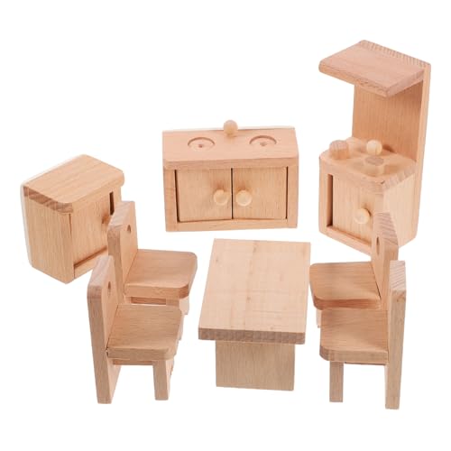 HAWILLOSCH Kit–puppenhaus Puppenmöbel Minimöbel Set Für Puppenhaus 1 Satz Puppenhausmöbel Spielzeug Für Rollenspiele Vielseitige Miniaturmöbel Für Kreative Kinder Ideal Für Puppen Im Maßstab von HAWILLOSCH