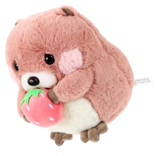 HAWILLOSCH Murmeltier-Puppe Stoffpuppen Für Mädchen Kinderpuppenspielzeug Stoffspielzeug Für Mädchen Stoffpuppen Für Für Babyspielzeug Mädchen Puppe Rosa Plüsch von HAWILLOSCH