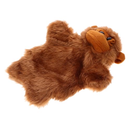 HAWILLOSCH Orang-utan-tierhandpuppe Plüsch Handpuppe Handpuppen Puppen Zum Geschichtenerzählen Geschichtenerzählpuppen Für Kleinkinder Handpuppe Für Kinder Bär Handpuppe Pp Baumwolle Brown von HAWILLOSCH