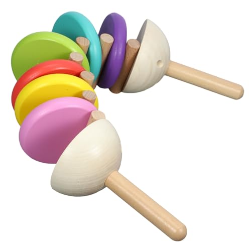 HAWILLOSCH Percussion-kastagnetten-Spielzeug Holz-kastagnetten-musikspielzeug Kastagnette Aus Holz Kinder Kastagnetten Musikinstrument Fingerkastagnetten Schlaginstrument Hölzern von HAWILLOSCH