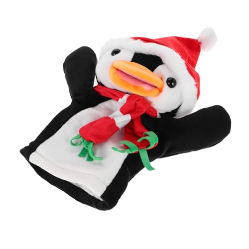 HAWILLOSCH Pinguin Handpuppen Spielzeug Spielzeug Weihnachts Handpuppen Dschungeltier Handpuppen Niedliche Plüsch Handtiere Geschichtenerzähl Handpuppen Urlaubs Handpuppen Weiche von HAWILLOSCH