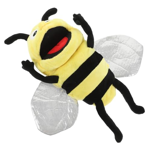 HAWILLOSCH Plüsch Bienen Handpuppe Kuscheltier Bee Stofftier Handspielzeug Interaktives Puppentheater für Motorik Kommunikation und Fantasie HAWILLOSCH Plüsch Bienen Handpuppe Kuscheltier Bee Stofftier Handspielzeug Interaktives Puppentheater für Motorik Kommunikation und Fantasie von HAWILLOSCH