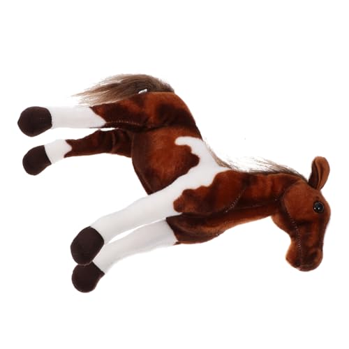 HAWILLOSCH Ponypuppe Kinder-Pferdepuppe Desktop-Puppenverzierungen Pferd Kuscheltier Pferde plüschtier Spielzeuge Plüschtier für den Haushalt interessantes Puppenspielzeug kurzer Plüsch von HAWILLOSCH