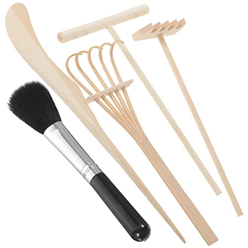 HAWILLOSCH 5 Teiliges Set Miniatur Sandmalwerkzeuge Kreative Rake Crafts Für Sandbilder Inkl Sandmalrechen Pinsel Und Zubehör Ideal Für Und Bastelprojekte Lange Werkzeuge von HAWILLOSCH