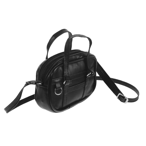 HAWILLOSCH Puppenrucksack Miniaturen-puppentasche Mini-puppentaschenmodelle Miniatur-taschenmodell Simulationspuppentasche Miniatur-Puppen-umhängetasche Miniatur-puppentaschenmodelle Black von HAWILLOSCH